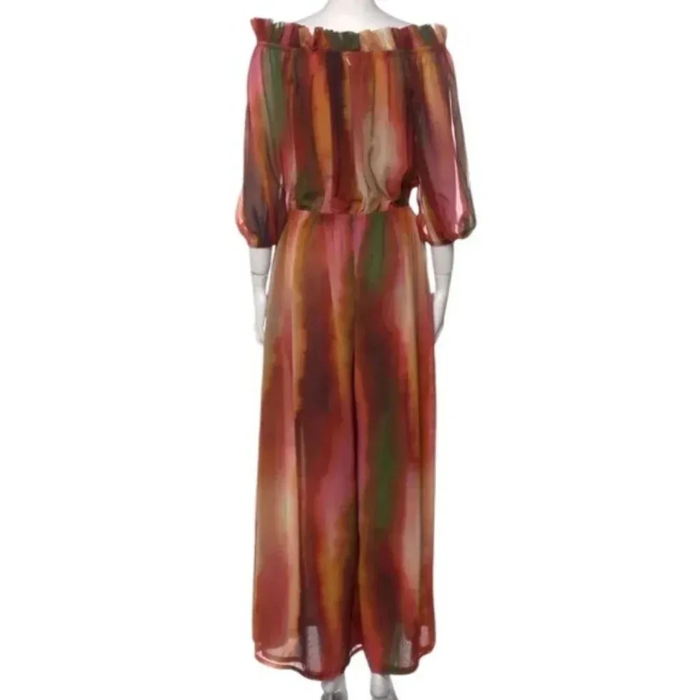 Misa Los Angles Surya Ombre Stripe Wide Leg Jumpsuit Size XS NWT - Image 6