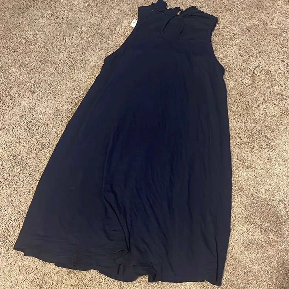 Mi ami Francesca’s navy NWT large smock halter swing dress - Image 4
