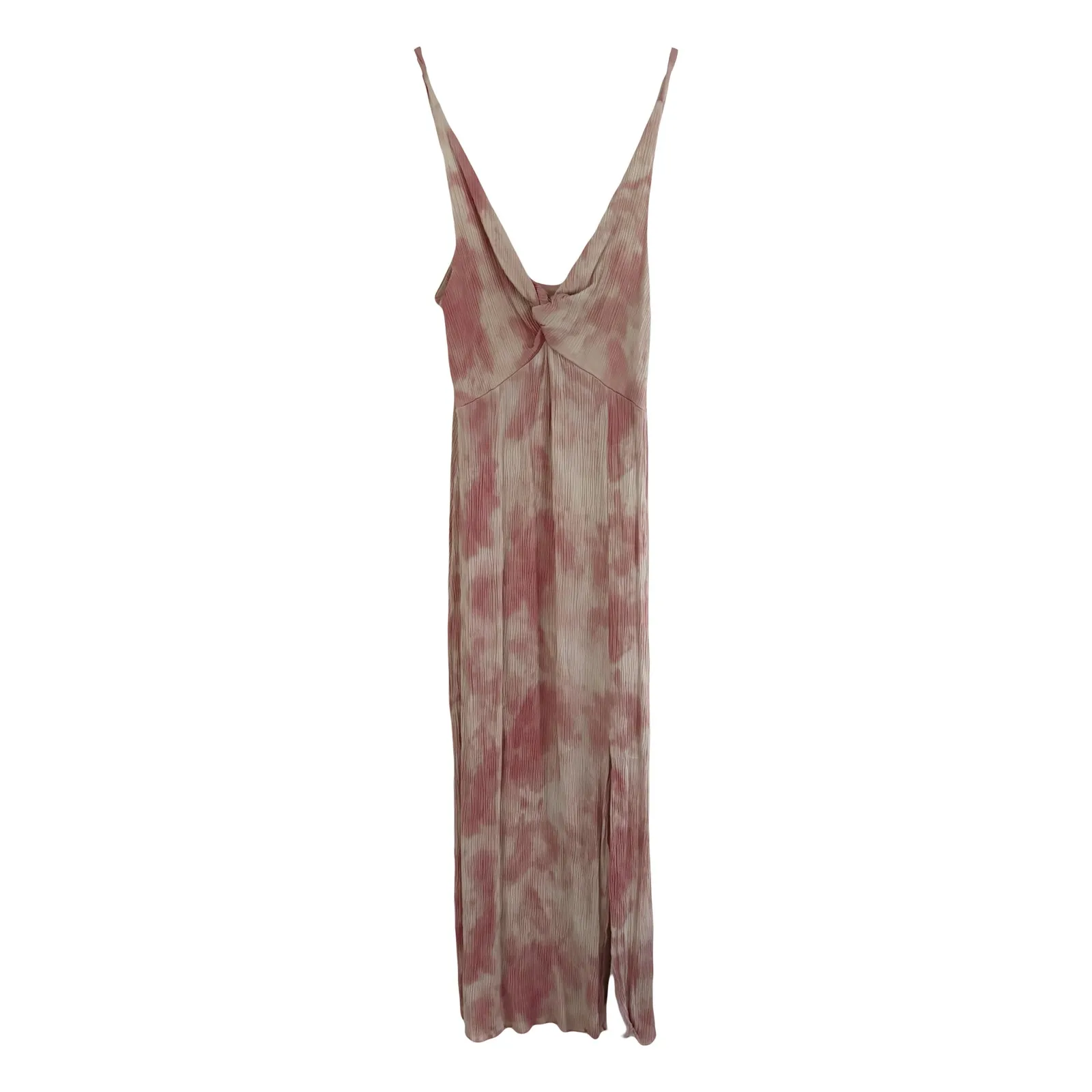 Zara Pink Tie Dye Knot Slip Dress Sz M - Image 2