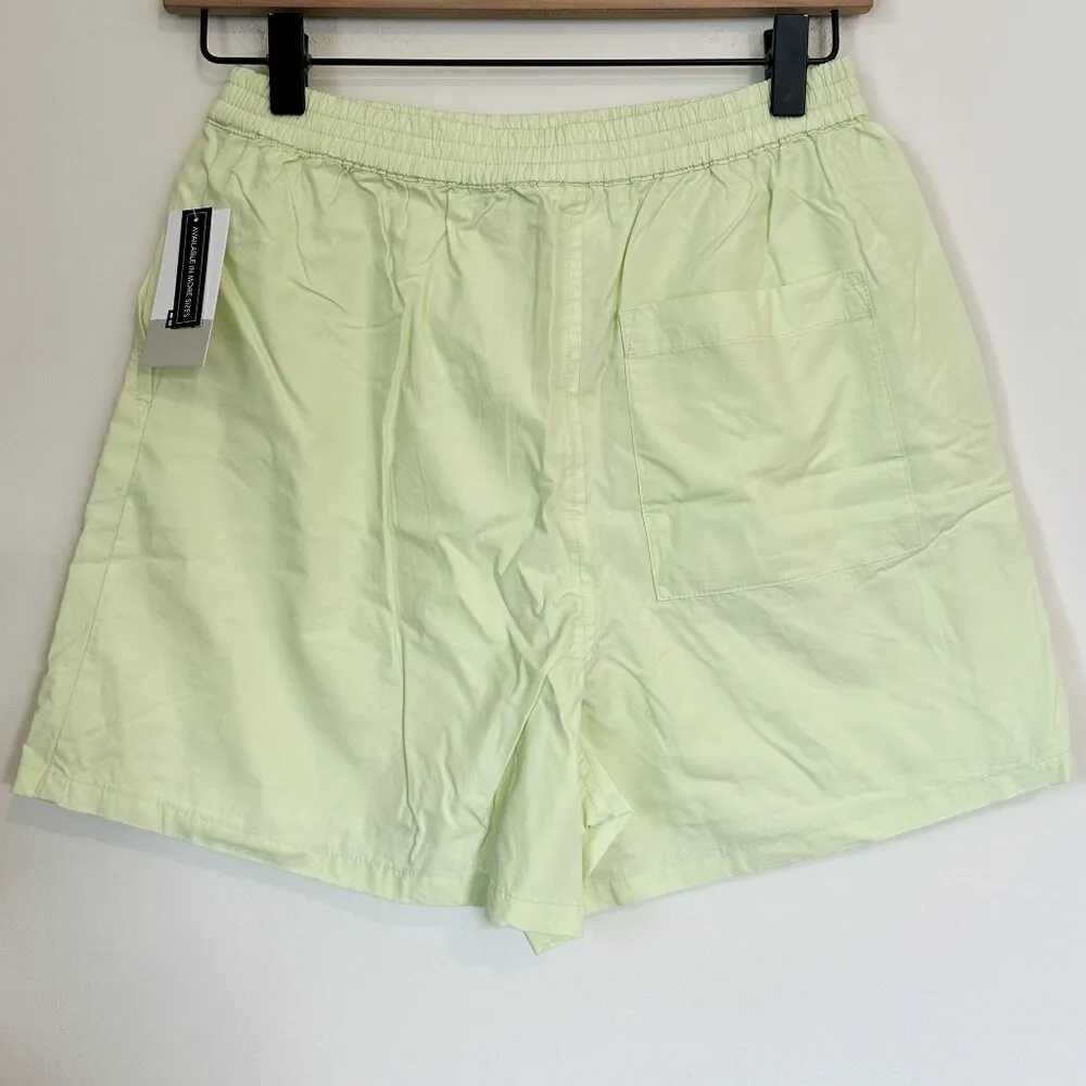 NWT BP by Nordstrom Pull-On Cotton Athletic Shorts in Green Limecream - XS - Image 6