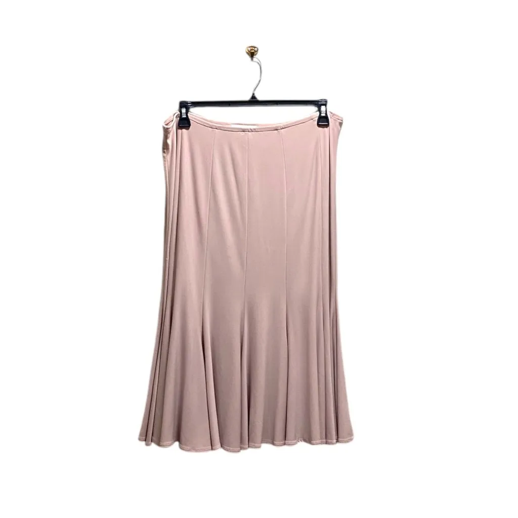 Joseph Ribkoff Midi Skirt Pink Size 16 - Image 2
