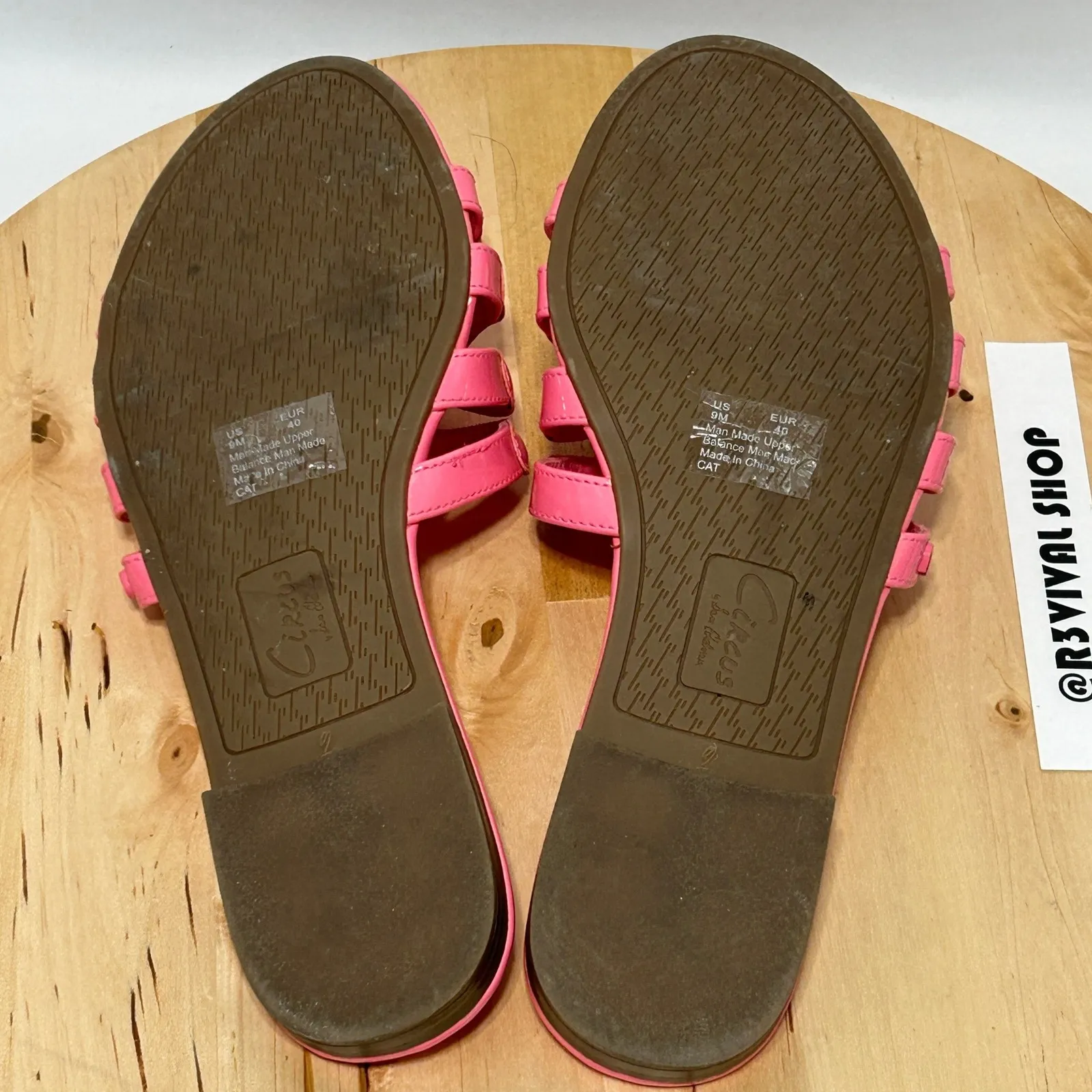 Circus NY by Sam Edelman Cat Slide Pink Sorbet Flat Open Toe Sandals - 9M & 40 - Image 6