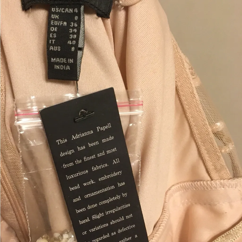 Adrianna Papell beaded evening gown 4 NWT - Image 9