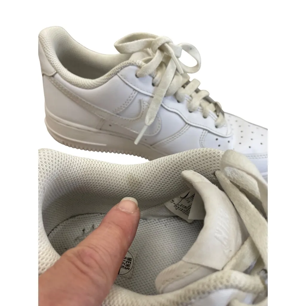 Nike Air Force 1 07 OG triple white womans sneakers Shoes size 7 SKU 8425 - Image 5