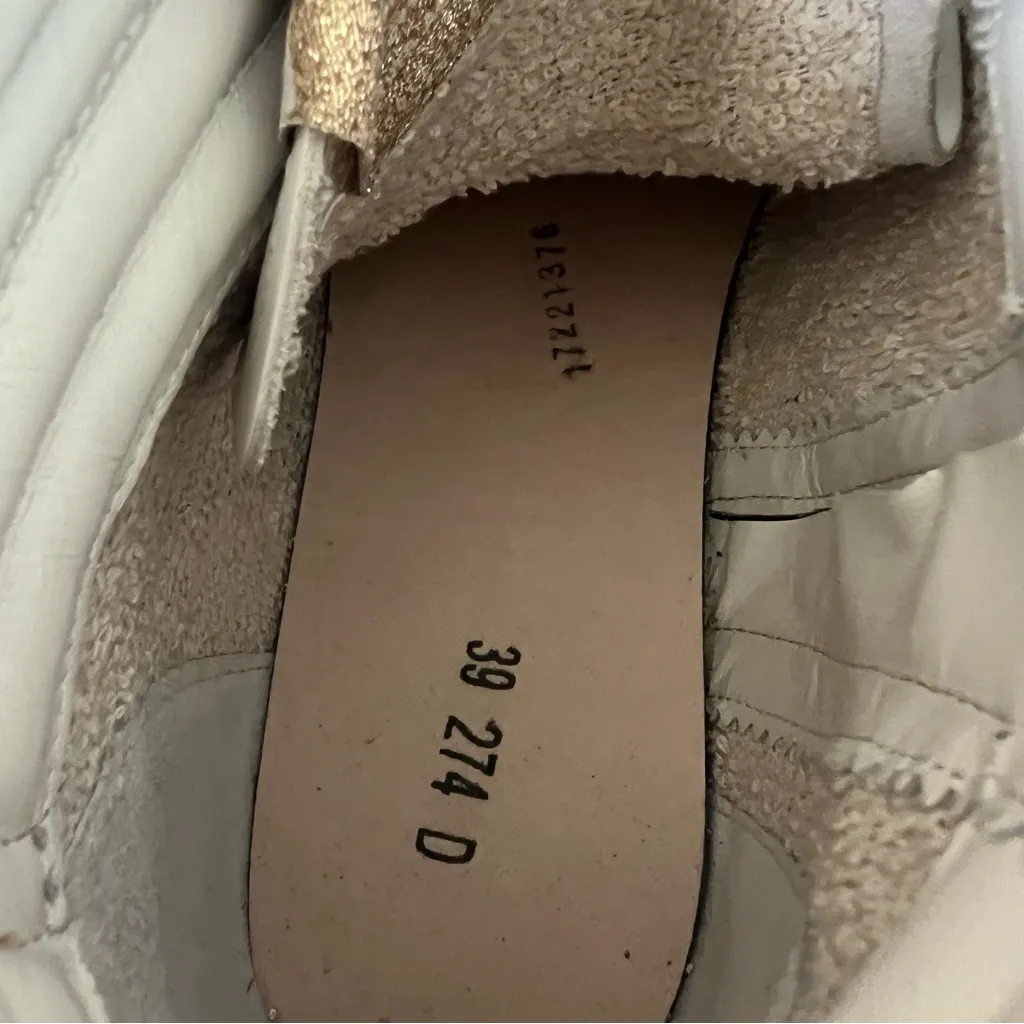 New Golden Goose Slide Mid Top Mids Slides Glitter Leather Sneakers - Image 8