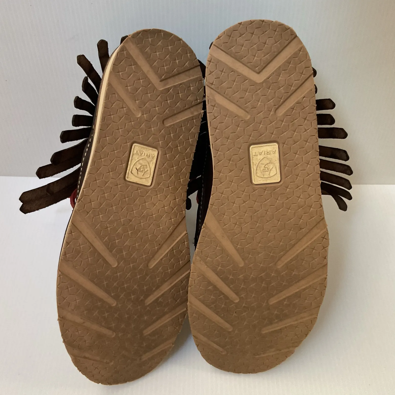 Ariat Fringe Leather Moccasin Boots • Western Boho • Multicolor • Women’s 6 - Image 10