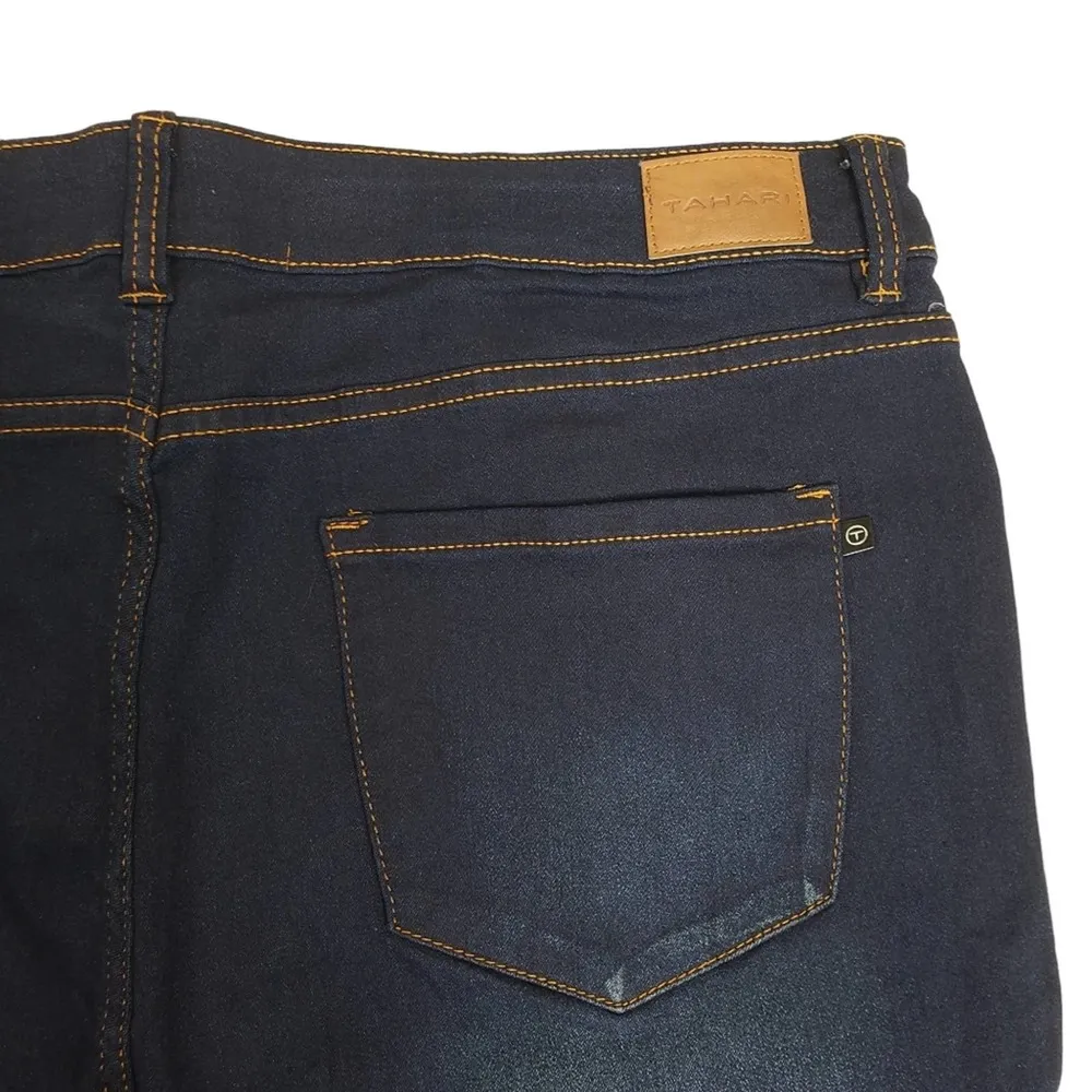 TAHARI Womens 20W Chloe Mid Rise Tummy Tuck Skinny Jeans NEW - Image 8