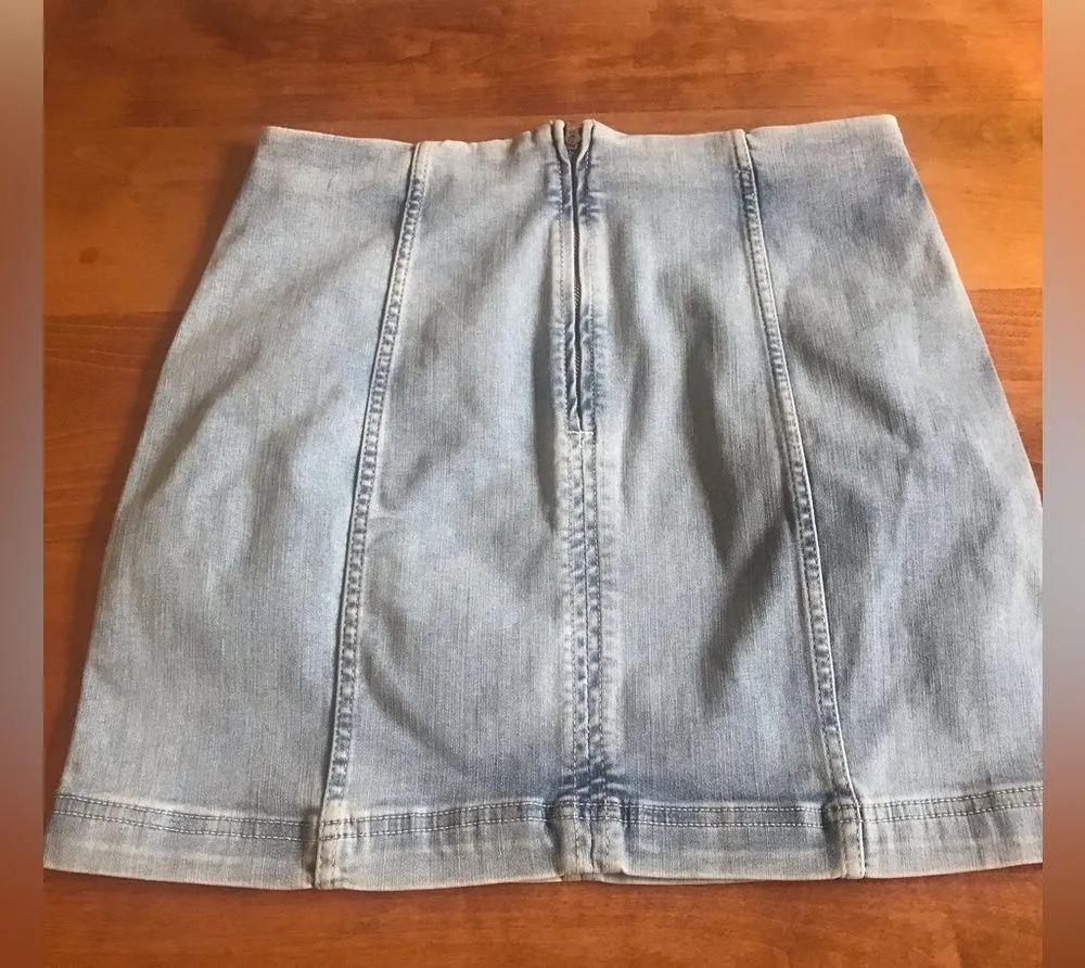 Free People Denim mini skirt - Image 2