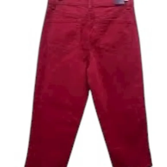 Gloria Vanderbilt Amanda Women’s Red Cropped Cotton Twill Pants Size 14 in EUC - Image 4