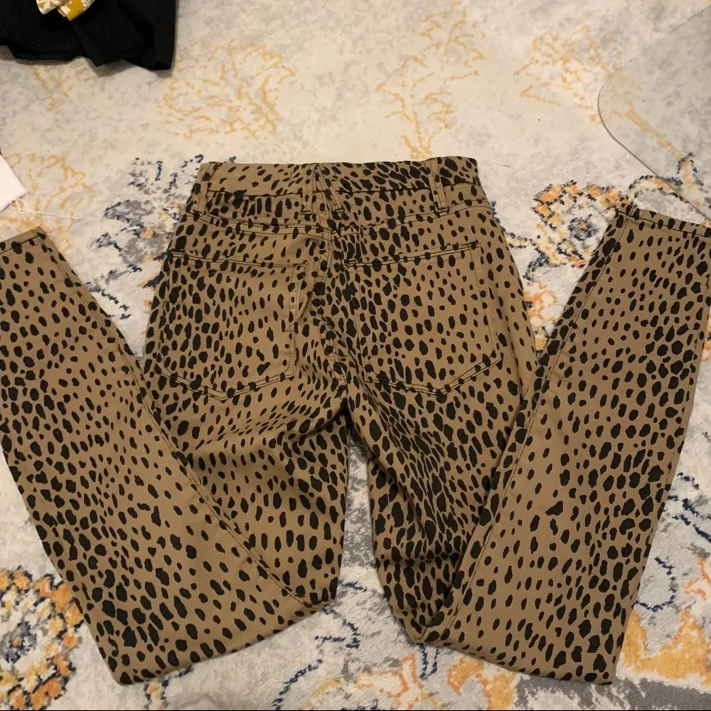 Good American Good Waist Leopard Cheetah Print Brown Jeans Pants Size 0 / 25 NWT - Image 6