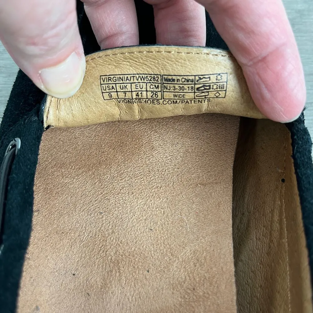 Vionic Black Suede Virginia Moccasin Loafer Sz.9W - Image 11