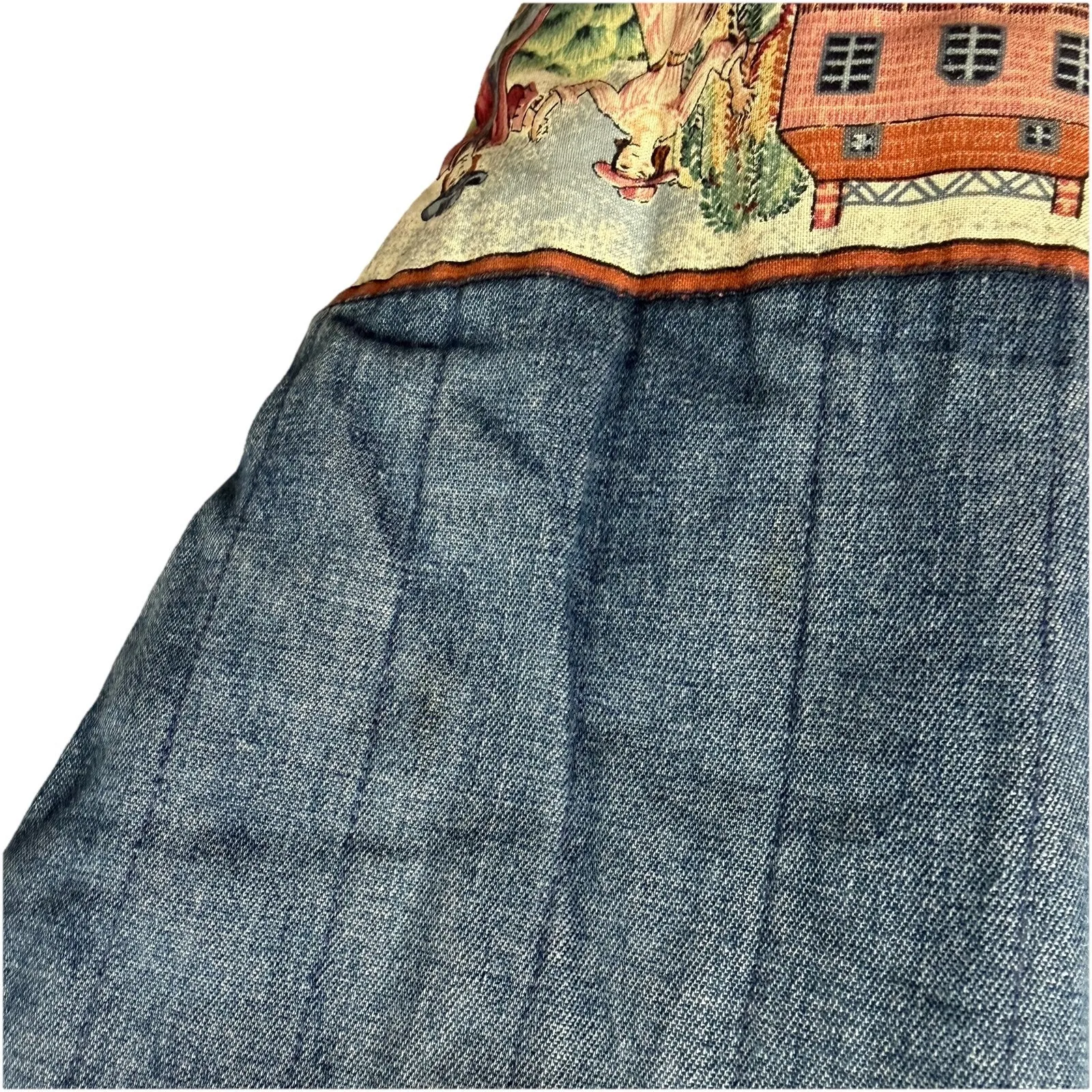 Suttles & Seawinds Vicki Lynn Bardon Vintage Women's Denim Jacket Size OS Small Blue - Image 13