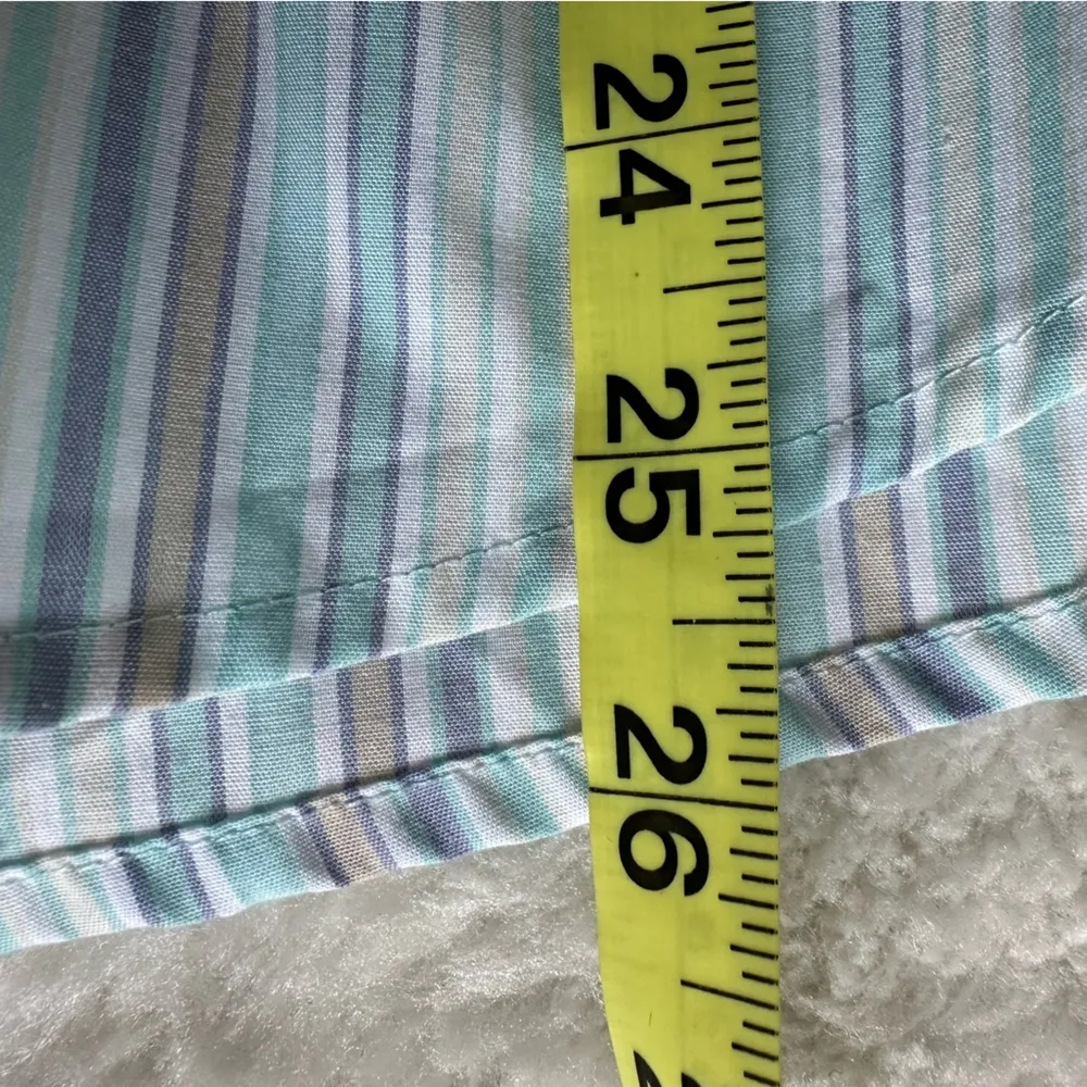 Appleseeds blue striped button down shirt size PXL - Image 4