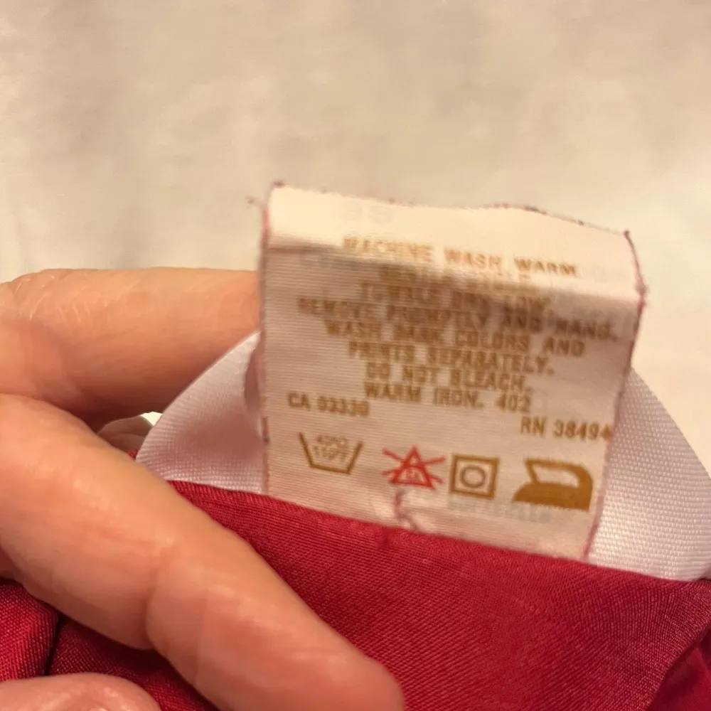 Ship 'n Shore Vintage 1980s Red Button Down Top Size 38 - Image 6