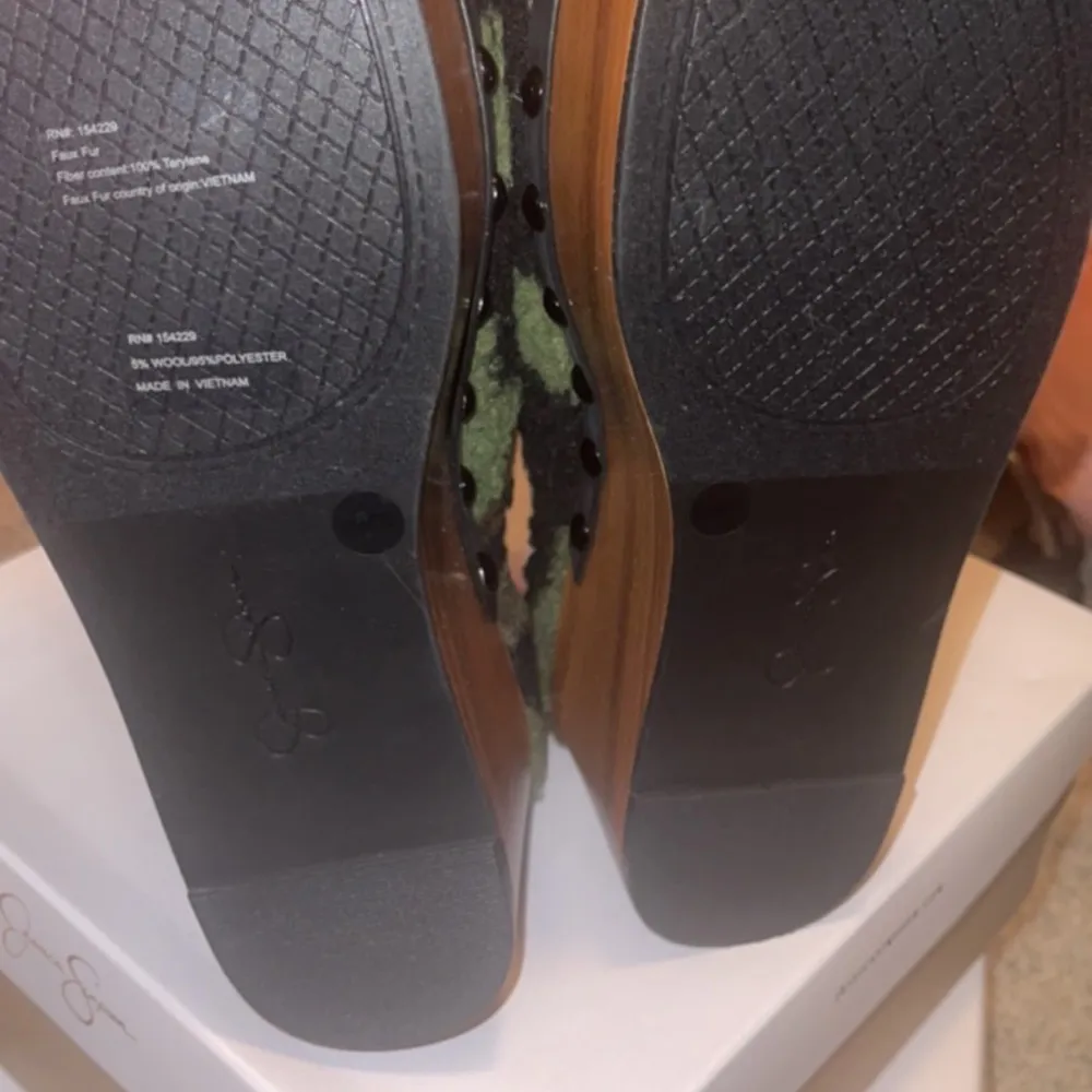 Jessica Simpson Camo Teddy Bear Wedges - Image 4