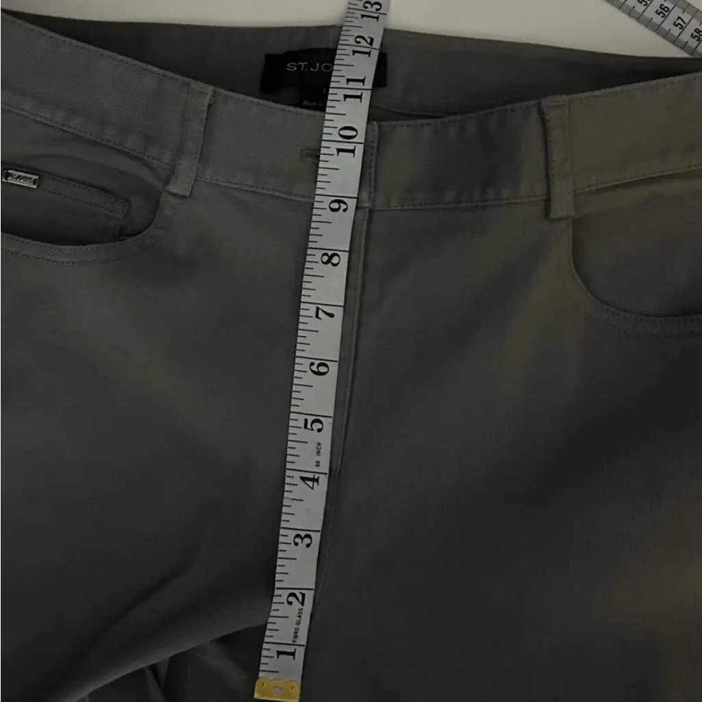 St. John Gray High Rise Skinny Jeans Size 6 Excellent Condition - Image 9