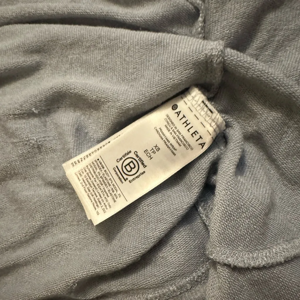 Athleta Pranayama Wrap Cardigan Heather Grey Size XS style #777944 - Image 5