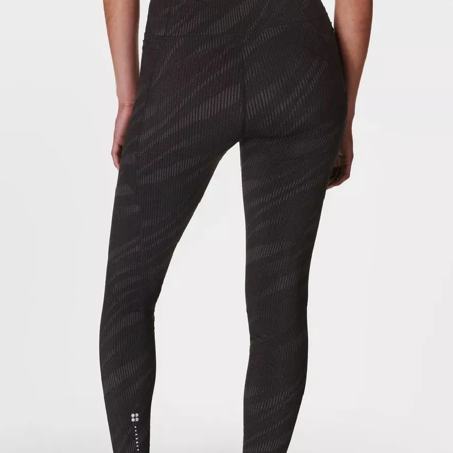 Sweaty Betty Zero Gravity Running Tight Full length medium Black Halftone Wave - Image 2
