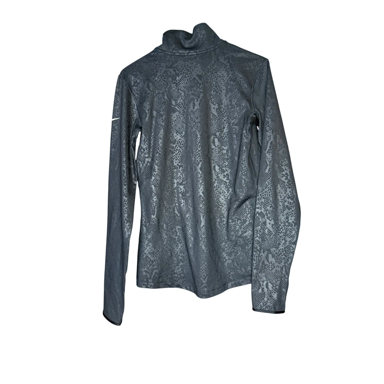Nike pro snake skin quarter zip jacket nwt Black Size M - Image 5