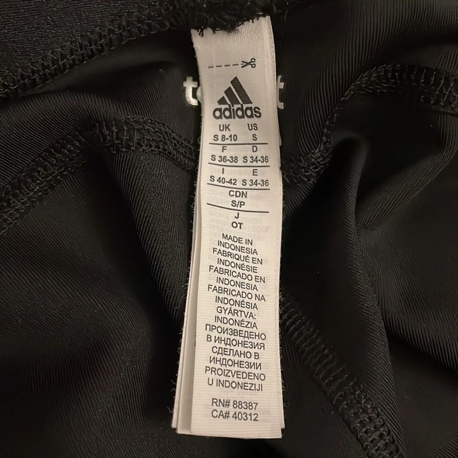 Adidas Black Techfit Climalite Athletic Shorts Womens Size Small Casual Pull-On - Image 2