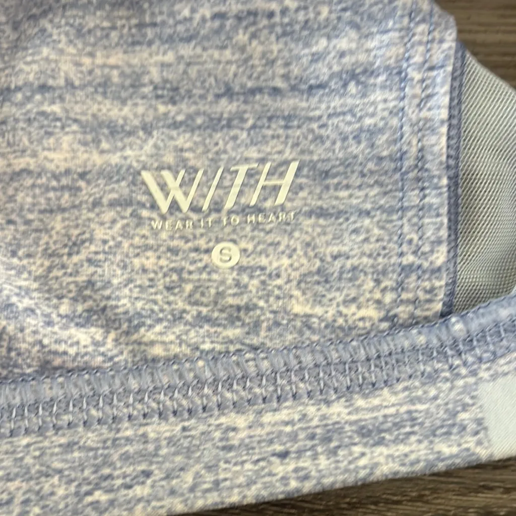 Peloton Light Blue Sports Bra with Criss-Cross Straps - Image 3