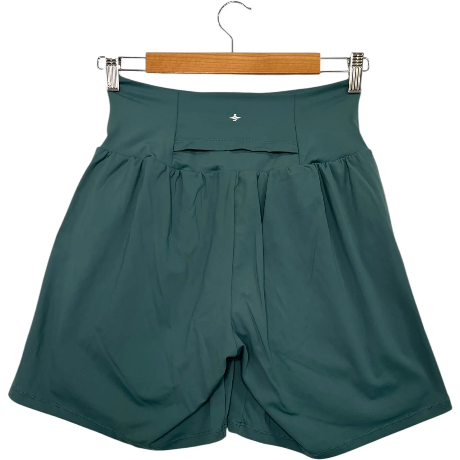 New Halara SoftlyZero Airy Shorts Womens Medium Green High Rise Activewear Yoga - Image 2