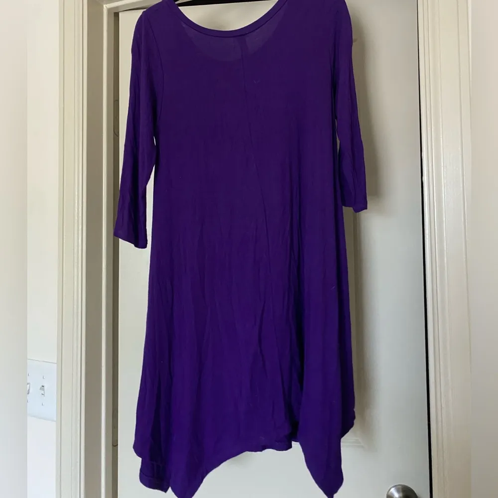 Peppermint  Dark Purple Half Sleeve Dress - Image 4