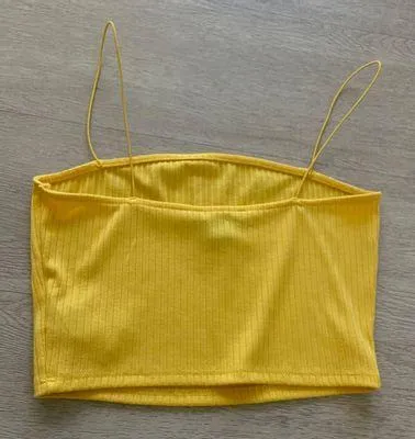 Forever 21 Yellow Crop Top  - Image 3