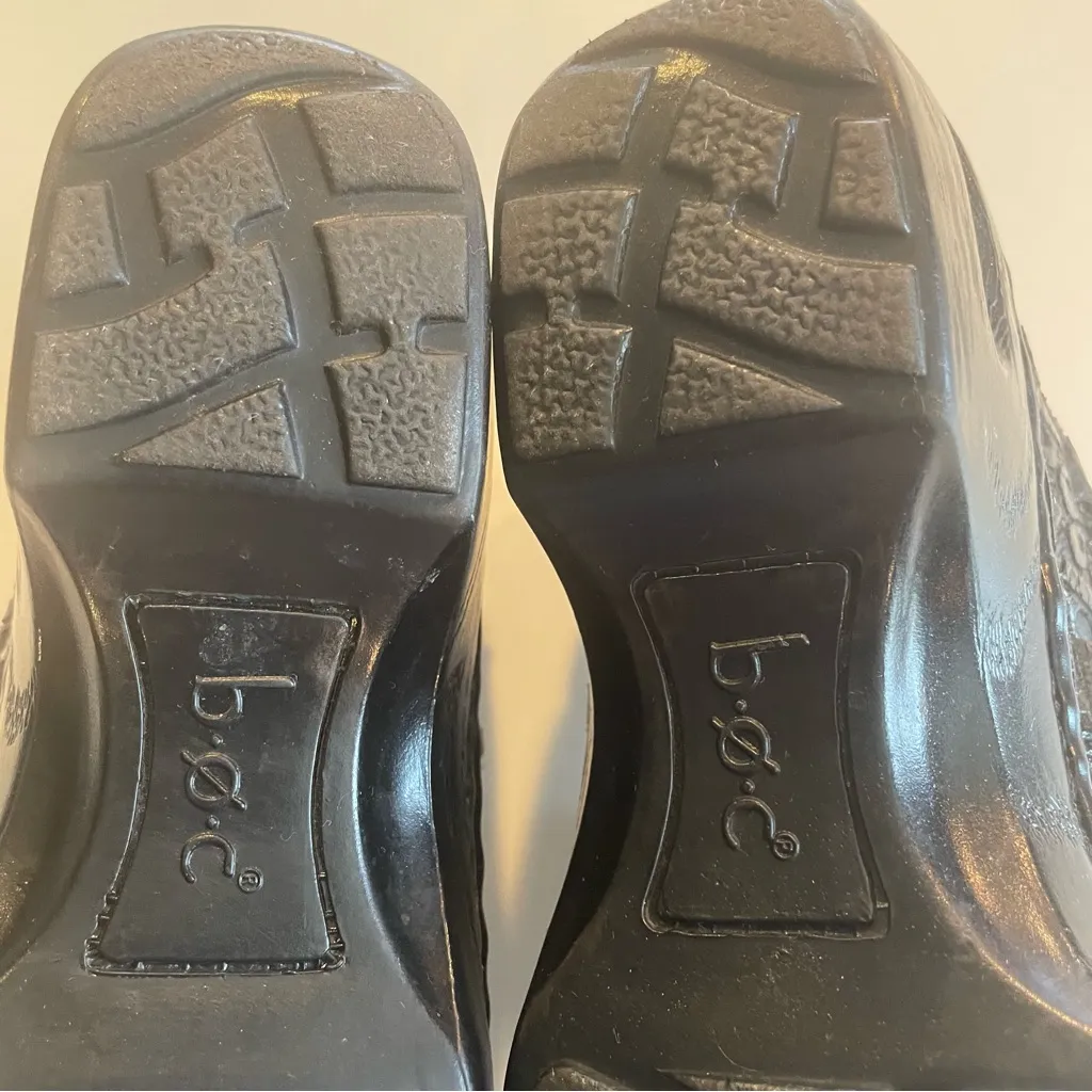 B.O.C. Born Peggy Black Embellished Leather Upper Women 7.5 MedicalNursing Clog - Image 5