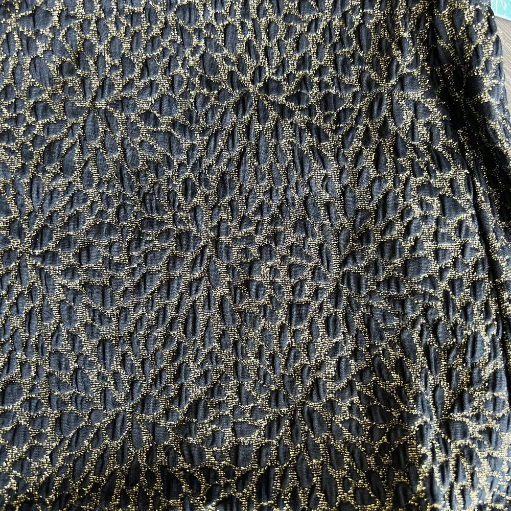 Andie X Demi Moore Marseilles One Piece Swimsuit Small Black Gold Glitter - Image 6