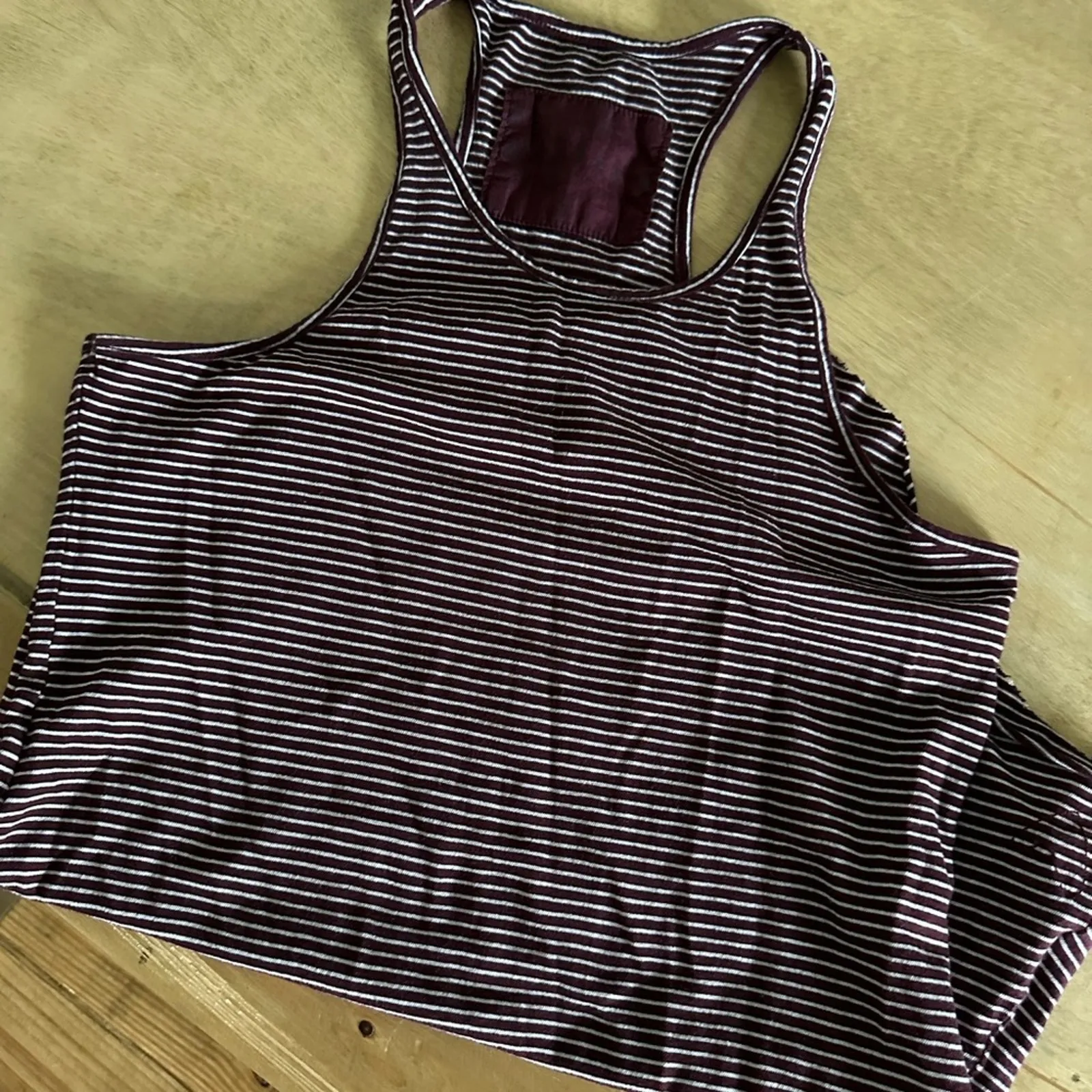 $110 Frank & Eileen Tee Lab - like new! Size S burgundy stripe - Image 7