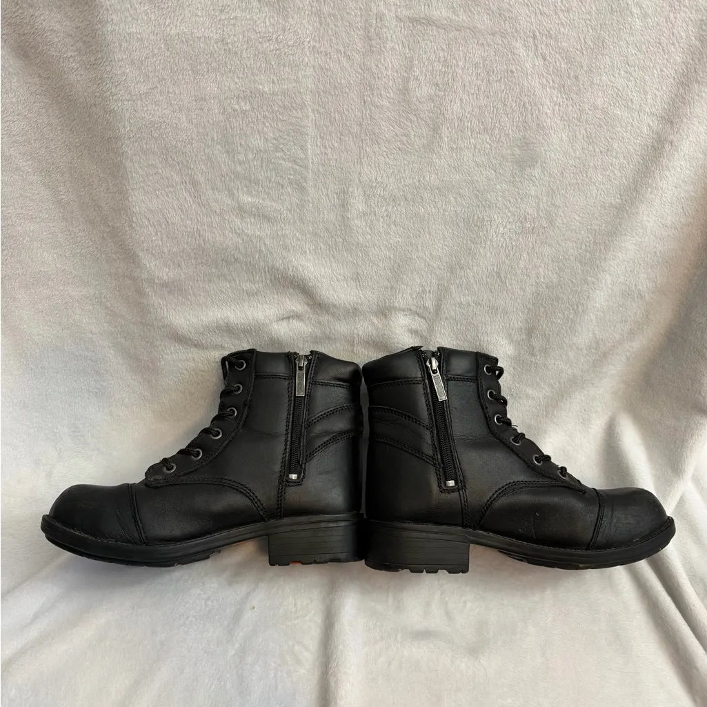 Harley Davidson Work Women's 5" Raine Steel Toe Work Boot Black - Image 6