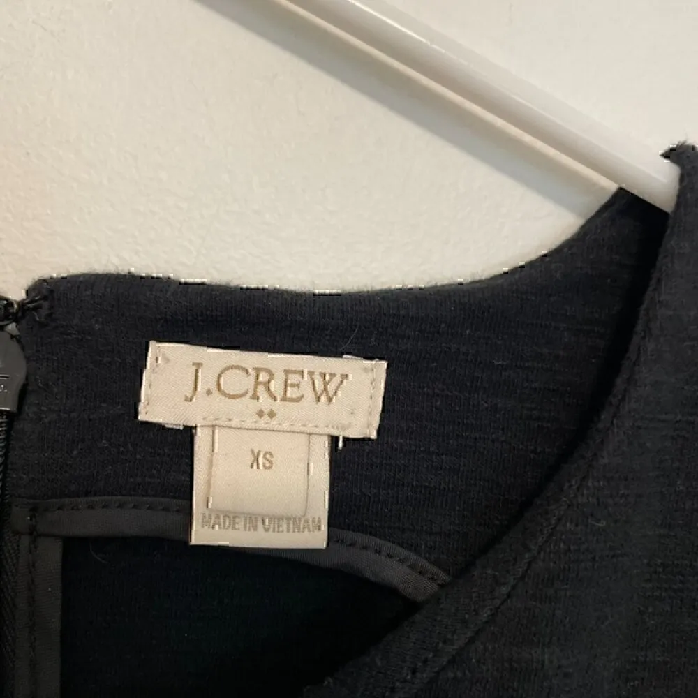 J. CREW Factory Striped Daybreak Dress Black White Sleeveless Mini Fit & Flare - Image 6