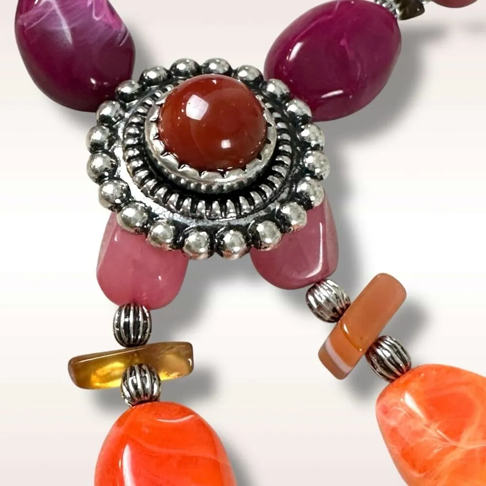 Free People Beachriders Bolo Necklace in Bright  NWT Western Bohemian Statement - Image 5