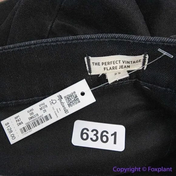NEW Madewell The Perfect Vintage Flare Jean in Sherborn Wash,‎ 29 - Image 13