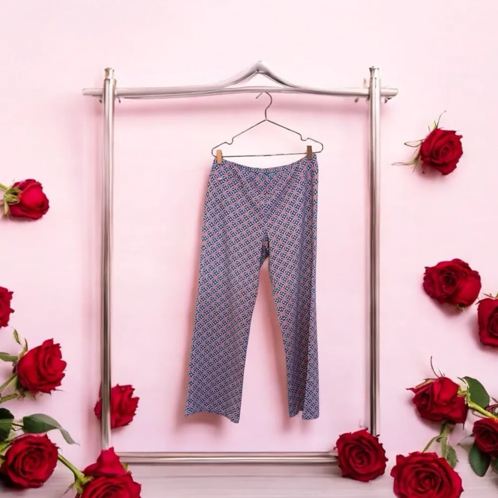 J. McLaughlin Blue and White Wide Leg Pants - Image 2