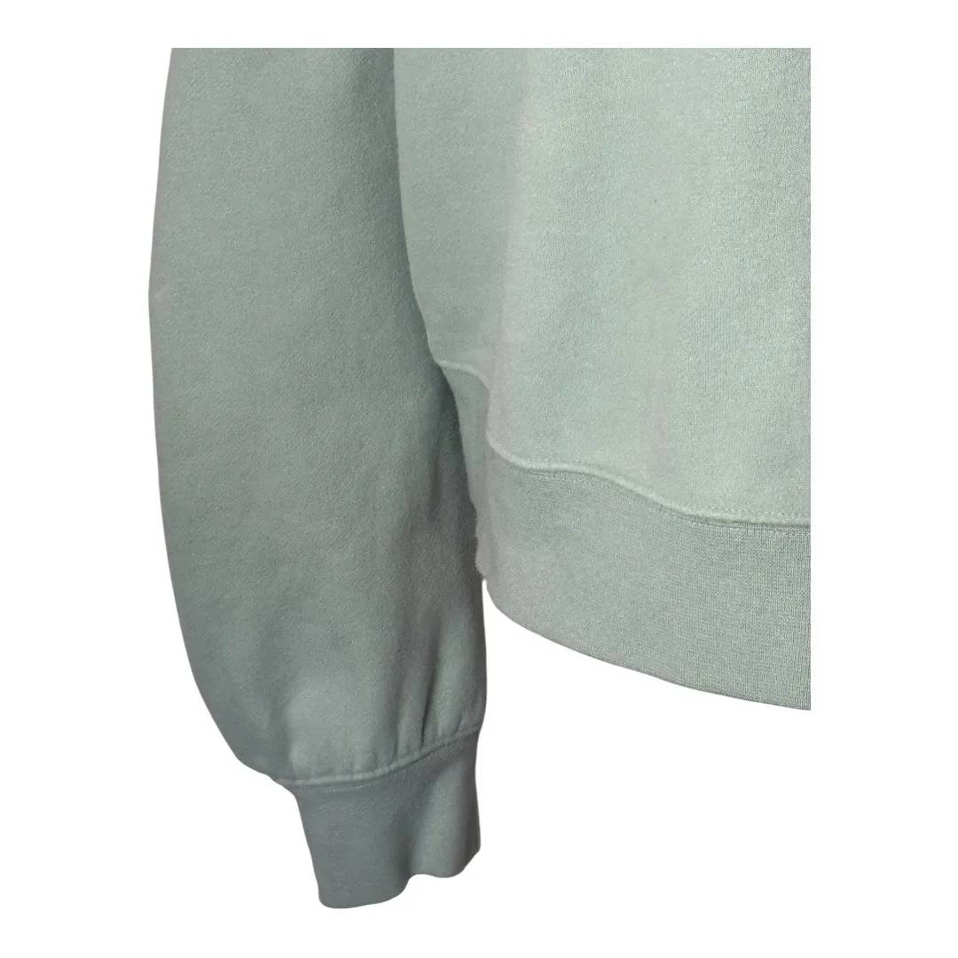 Rails Sweatshirt Women Large Light Seafoam Green Hilda Gathered Sleeve Cropped - Image 7