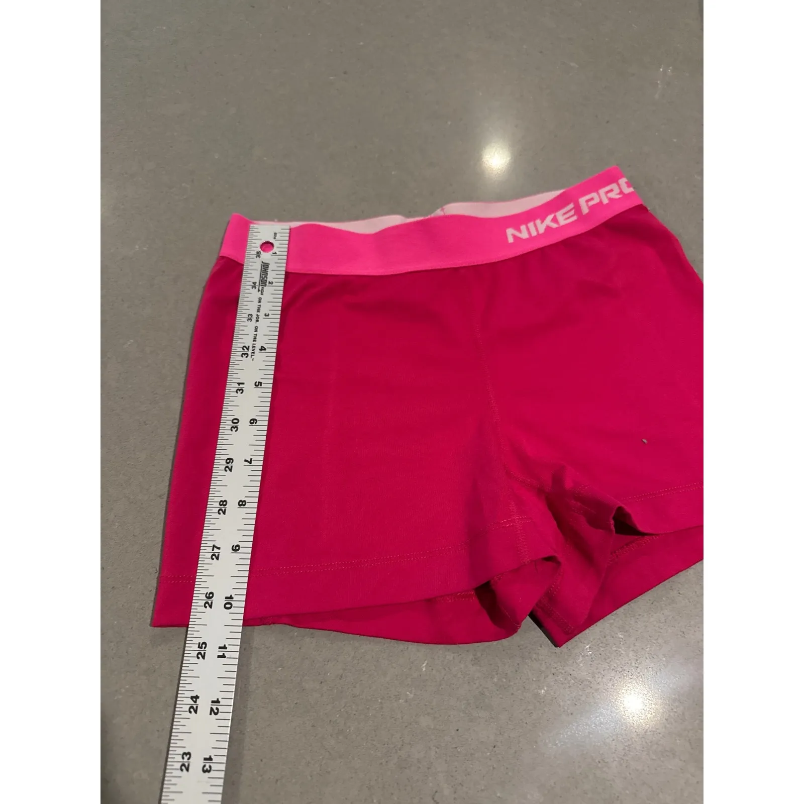 Nike Pro Compression Training Shorts Womens Medium Pink Running Fitness‎ - Image 2