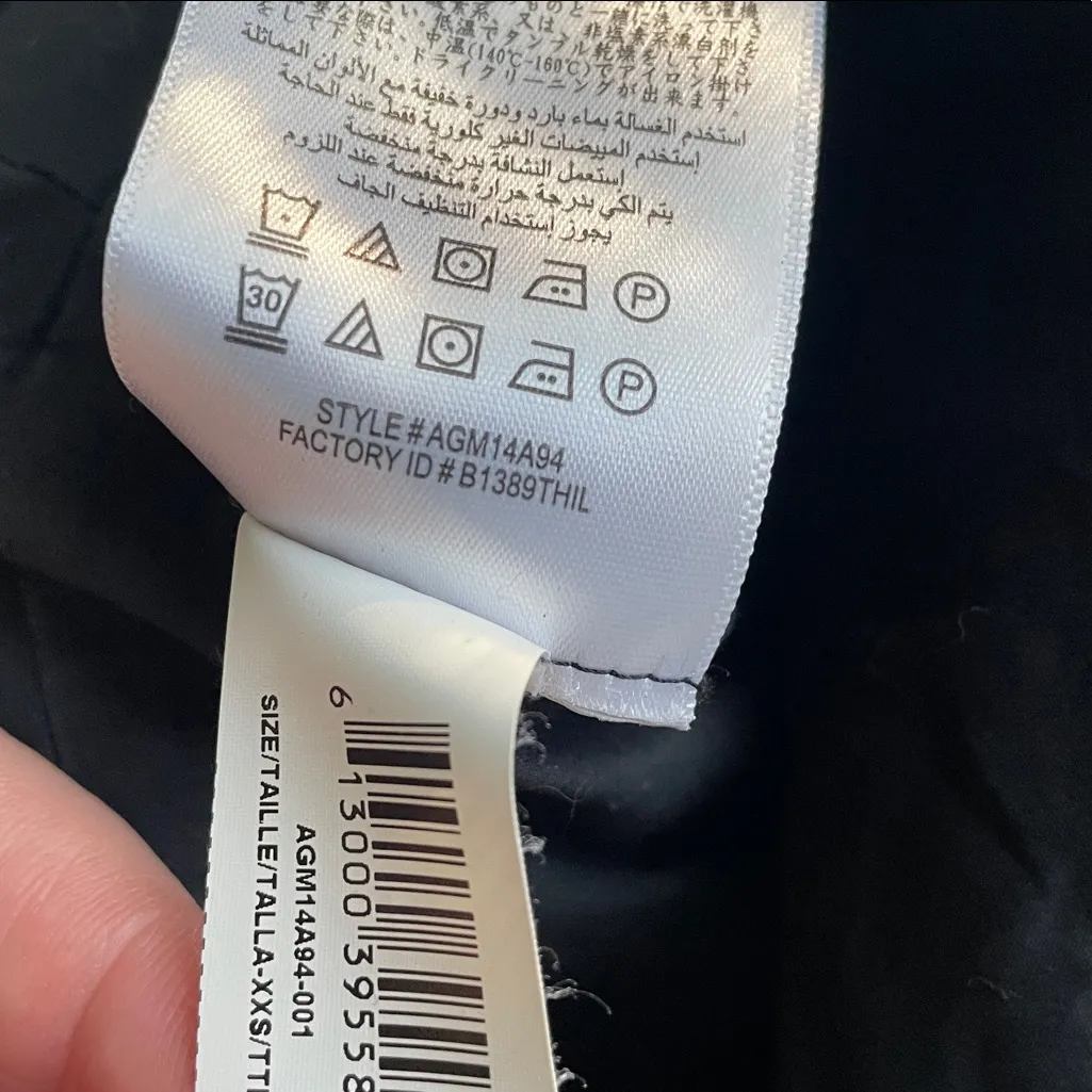 BCBGMaxAzria Cold-Shoulder Eyelet Lace-up Top Black - Image 15