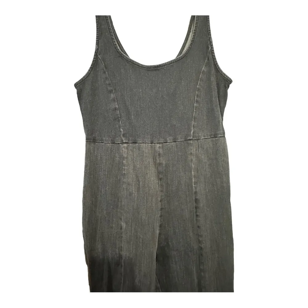 Urban Outfitters Washed Black Overall Jumpsuit Straight Leg // Size Medi… - Image 2