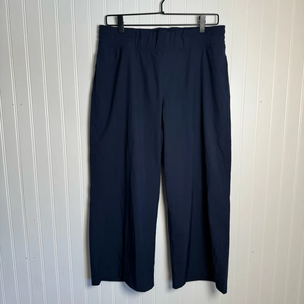 CALIA Journey Cropped Wide Leg High Rise Athletic Pants Blue Women’s Size Medium - Image 3