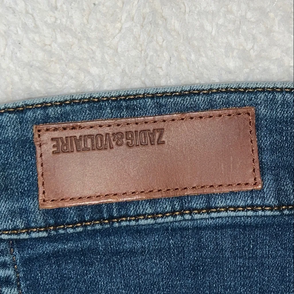 Zadig & Voltaire “Kase Heart” Denim Jacket Medium Blue Size S NWOT - Image 13