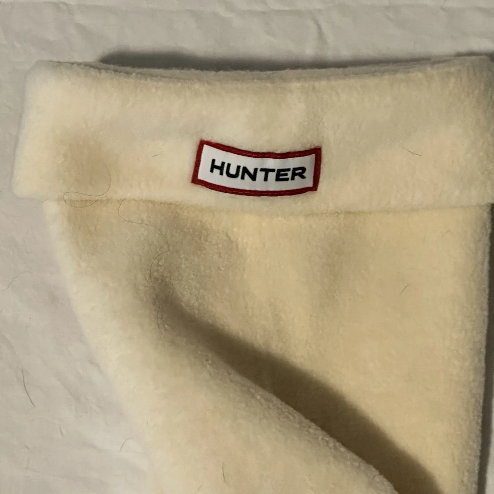 Hunter Original Tall Boot Socks - L Fleece Hunter White - Image 2