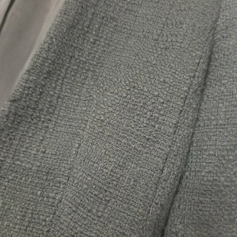 Express Cropped Open front Double Zip Blazer - Image 4