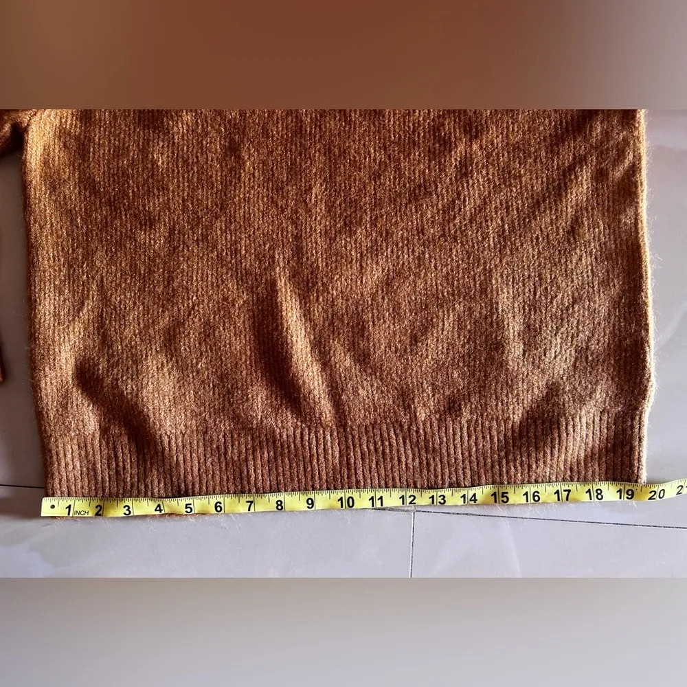 Gap crew  neck sweater GAP Sweater Unisex Size L RN 54023 Retro Knitting Brown - Image 7