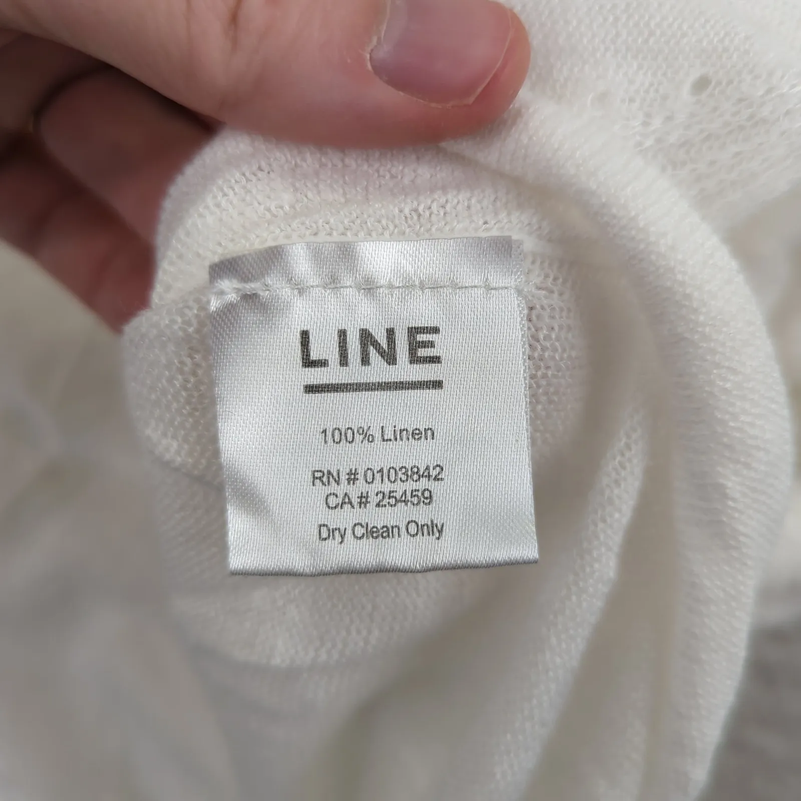 LINE 100% Linen White‎ V - Image 8