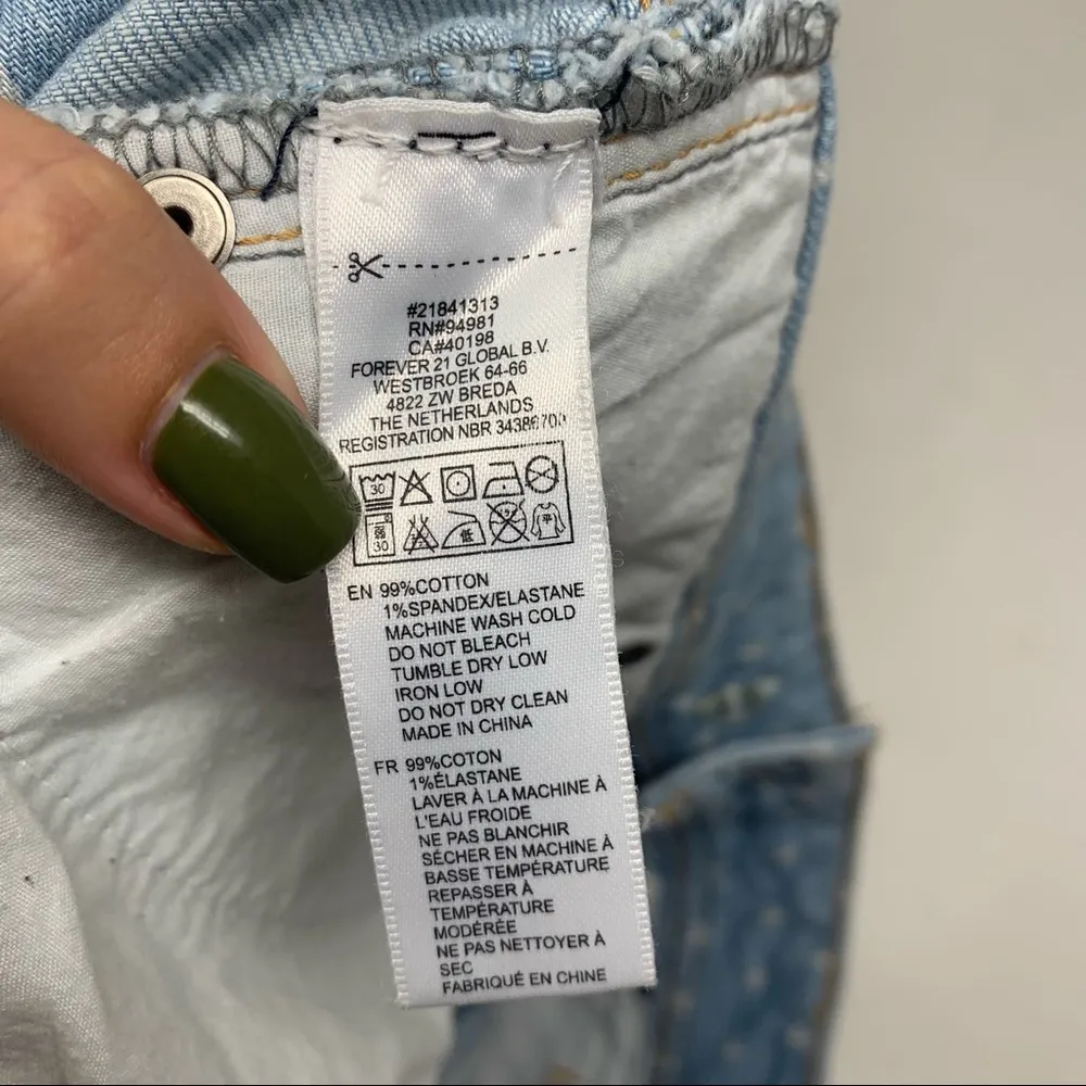 Life in progress denim shorts size 26 Blue DR - Image 4