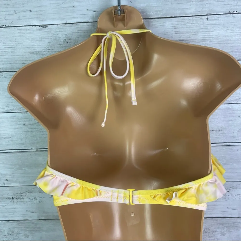 Aerie Ruffled Halter Bikini Top Size Small - Image 5