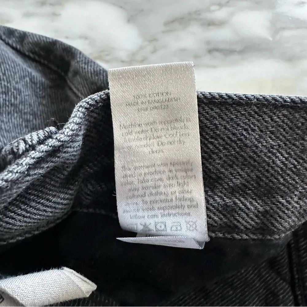 PacSun Eco Black Girlfriend Denim Shorts • Sz 28 - Image 8