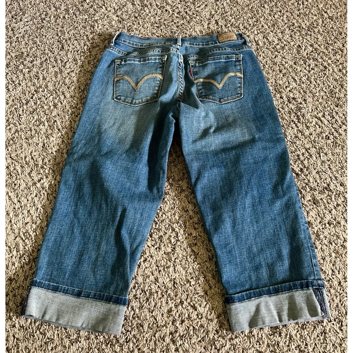 Levi's Women's San Francisco 515 Capri Denim Blue Mid - Image 4